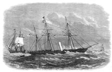 H.M.S. Vigilant on the seven-fathom patch in the Red Sea, 1868. Creator: Unknown