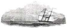 H.M. Steamer "Rifleman", in Chase of a Brazilian Slaver, 1850. Creator: Unknown