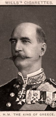 H.M The King of Greece, 1908.Artist: WD & HO Wills