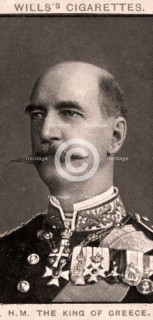 H.M The King of Greece, 1908.Artist: WD & HO Wills