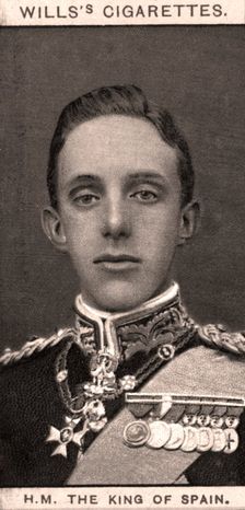H.M The King of Spain, 1908.Artist: WD & HO Wills