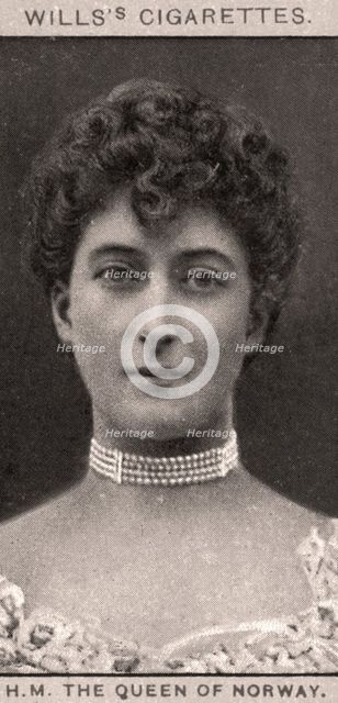 H.M The Queen of Norway, 1908.Artist: WD & HO Wills