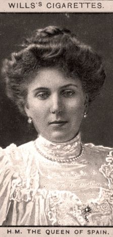 H.M The Queen of Spain, 1908.Artist: WD & HO Wills