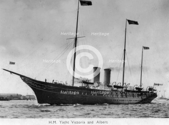 'H M Yacht Victoria and Albert', 1900. Artist: Unknown
