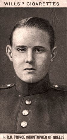 H.R.H Prince Christopher of Greece, 1908.Artist: WD & HO Wills