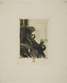 H. R. H. Prince Eugen of Sweden, 1891. Creator: Anders Leonard Zorn