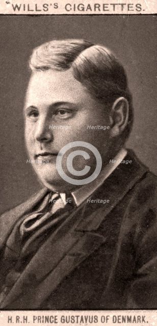 H.R.H Prince Gustavus of Denmark, 1908.Artist: WD & HO Wills