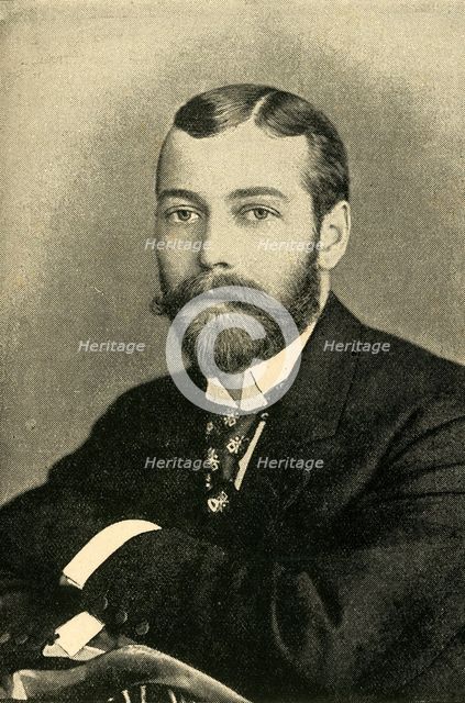 'H.R.H. Prince George of Wales, K.G., Duke of York', c1897. Creator: Hughes & Mullins.