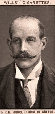 H.R.H Prince George of Greece, 1908.Artist: WD & HO Wills