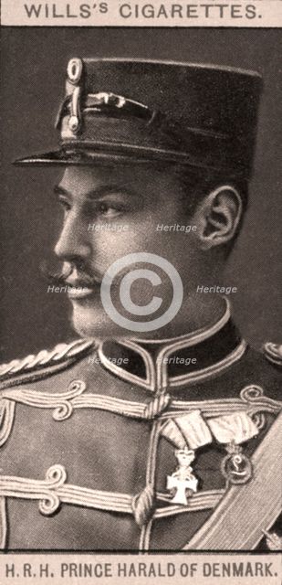 H.R.H Prince Harold of Denmark, 1908.Artist: WD & HO Wills
