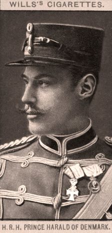 H.R.H Prince Harold of Denmark, 1908.Artist: WD & HO Wills