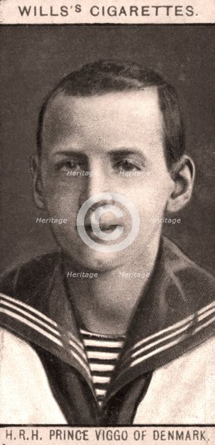 H.R.H Prince Viggo of Denmark, 1908.Artist: WD & HO Wills