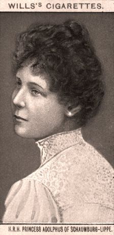 H.R.H Princess Adolphus of Schaumburg-Lippe, 1908.Artist: WD & HO Wills