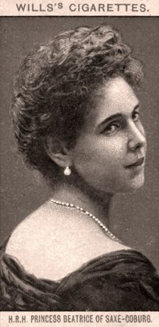 H.R.H Princess Beatrice of Saxe-Coburg, 1908. Creator: WD & HO Wills