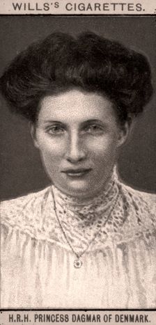 H.R.H Princess Dagmar of Denmark, 1908.Artist: WD & HO Wills