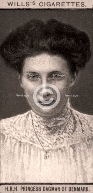 H.R.H Princess Dagmar of Denmark, 1908.Artist: WD & HO Wills