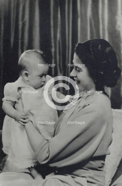 'H.R.H. Princess Elizabeth and Prince Charles', 1948. Creator: Stirling Henry Nahum.