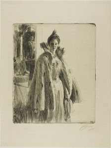 H. R. H. Princess Ingeborg of Sweden II, 1900. Creator: Anders Leonard Zorn