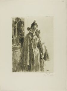 H. R. H. Princess Ingeborg of Sweden II, 1900. Creator: Anders Leonard Zorn