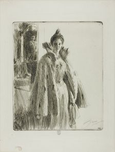 H. R. H. Princess Ingeborg of Sweden II, 1900. Creator: Anders Leonard Zorn
