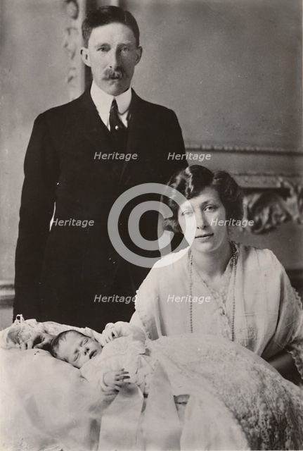 'H.R.H. Princess Mary & Viscount Lascelles with their Son, George Henry Hubert Lascelles', 1923. Creator: Unknown.