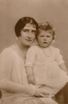 H.R.H. The Duchess of York and Princess Elizabeth 1928. Creator: Marcus Adams