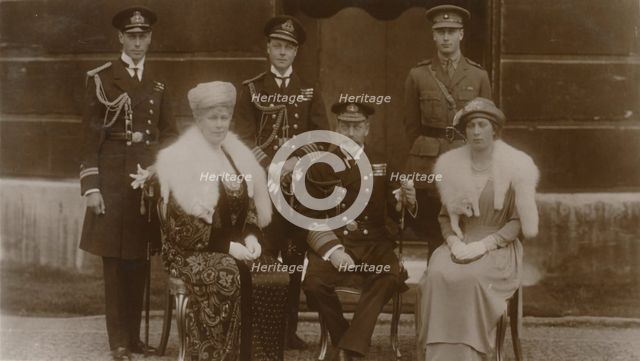 'H.R.H. The Duke of York, H.R.H. The Prince of Wales, H.R.H. Prince Henry, H.M. The Queen, H.M. The  Creator: Vandyk.