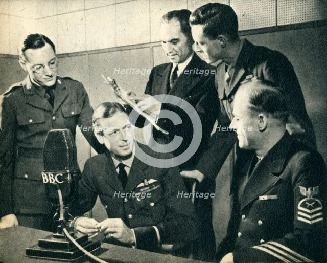 'H.R.H. the late Duke of Kent taking part in  American Independence Day', 1942. Creator: Unknown.