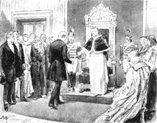 'H.R.H. The Prince of Wales; A Visit to Pope Pius IX. At Rome 1891. Creator: Unknown