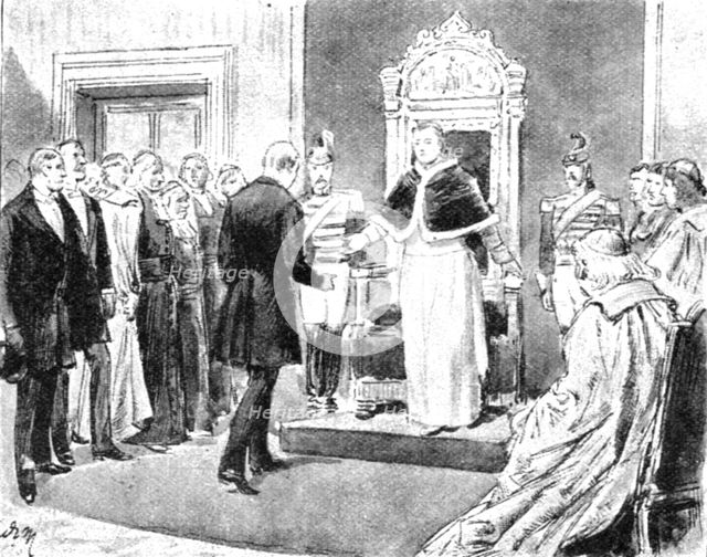 ''H.R.H. The Prince of Wales; A Visit to Pope Pius IX. At Rome', 1891. Creator: Unknown.