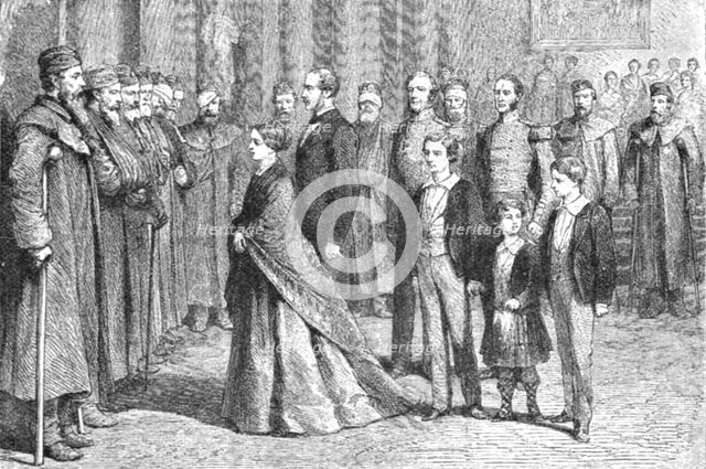 'H.R.H. The Prince of Wales accompanying Her Majesty at the Decoration of the Crimea...', 1891. Creator: Unknown.