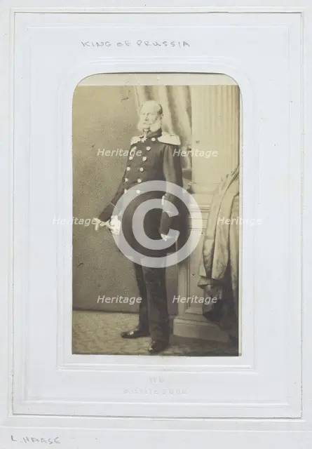 H.R.H. the Prince of Prussia, Prince-Regent, 1860-69. Creator: L. Haase & Company.