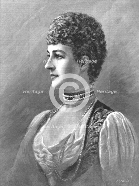''H.R.H. The Princess of Wales, a pastel after Henry Van der Weyde', 1888. Creator: Charles Roberts.