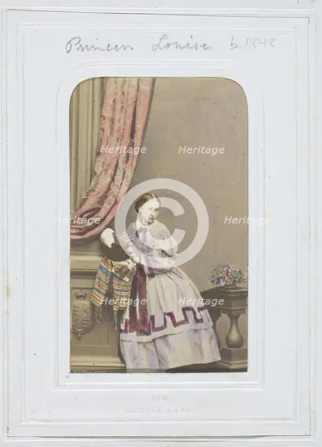 H.R.H. The Princess Louisa, 1861. Creator: John Jabez Edwin Mayall.