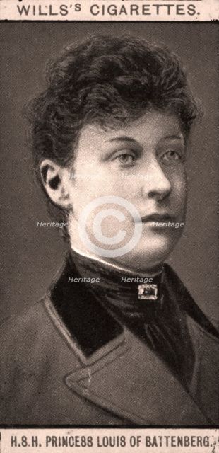 H.S.H Princess Louis of Battenberg, 1908. Creator: WD & HO Wills.