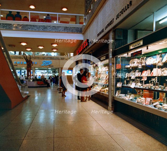 H Samuel's jewellers in the new Arndale Centre, Doncaster, South Yorkshire, 1969. Creator: Michael Walters.