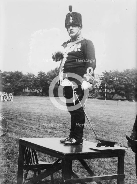 H. Sims conducting searchlight tattoo, Aldershot, between c1910 and c1915. Creator: Bain News Service.