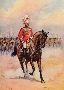 H.M. King George in India 1913. Artist: AC Lovett