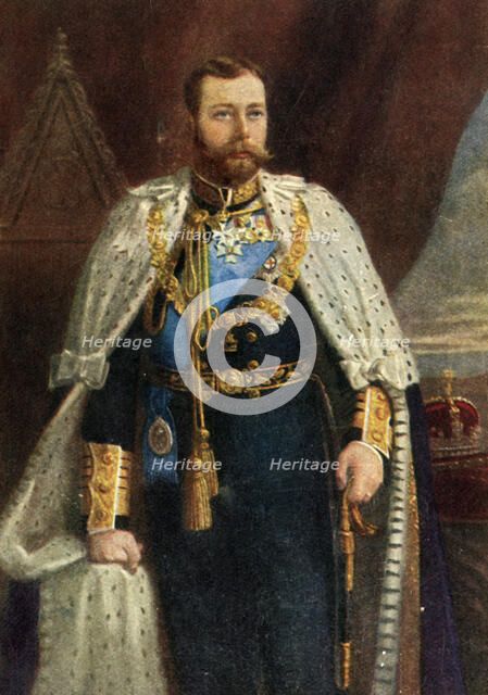 'H.M. King George V. - front page', c1911. Creator: Unknown.