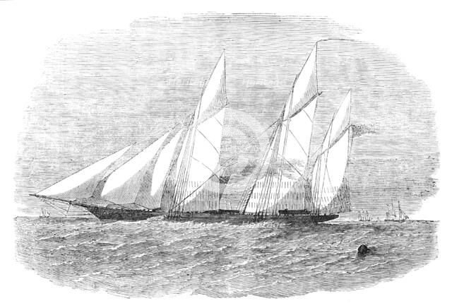 H.M. Screw Gun-Vessel "Wrangler", built for the Baltic, 1854. Creator: Unknown.