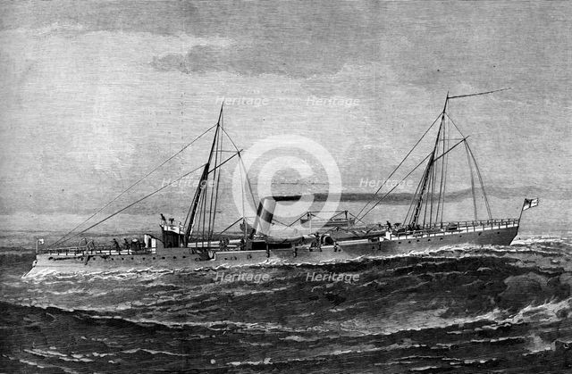 HM Torpedo Gun Boat 'Rattlesnake', 1887. Artist: Unknown