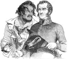 H.M. Tahitian Consul, Mr. Pritchard...receiving the petition of a native chief, 1844. Creator: Unknown