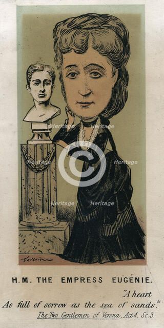 'HM the Empress Eugénie', c1879.Artist: Faustin