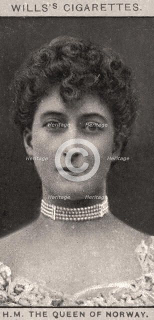 H.M The Queen of Norway, 1908.Artist: WD & HO Wills