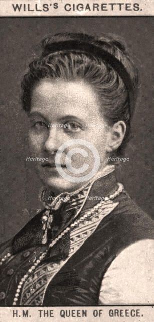 H.M The Queen of Greece, 1908.Artist: WD & HO Wills