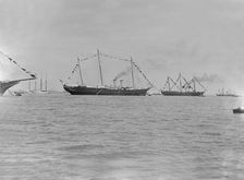 HMY Victoria and Albert and the Russian Imperial Yacht Standart at Cowes, 1909. Creator: Kirk & Sons of Cowes