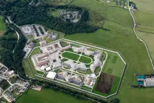 HMYOI Lancaster Farms, a New Generation prison opened 1993, Lancaster, Lancashire, 2019. Creator: Emma Trevarthen