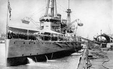 HMAS Australia, Indefatigable class battlecruiser, June 1913 (1936)