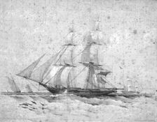 H.M.B.Waterwitch, 10 Guns. c1830s. Artist: Henry John Vernon