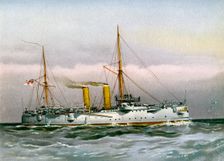 HMS Magicienne Royal Navy 2nd class cruiser, c1890-c1893